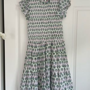 Oliphant smocked flirty dress